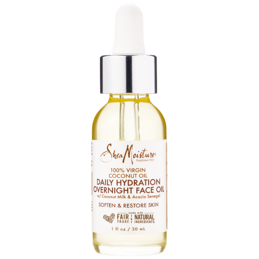 SheaMoisture 100% Virgin Coconut Oil Daily Hydration Overnight Face Oil 1 OZ